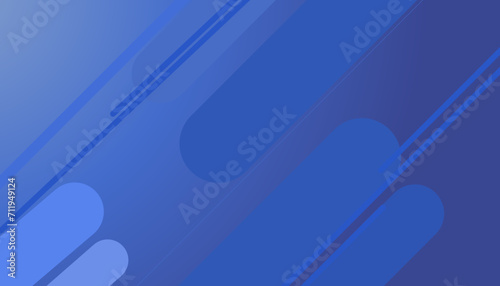 Canvas Print Blue gradient abstract background illustration