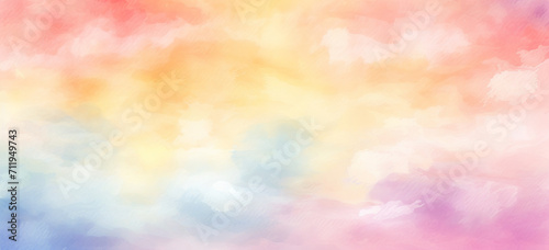 abstract watercolor background sunset sky orange purple for spring