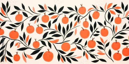 Peach simple and sophisticated pattern
