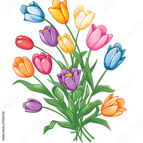 tulips clipart, easter clipart, easster illustration, easter graphic,easter vector art, creative motif, creative clipart, easter celebration, easter holiday, christianity photo