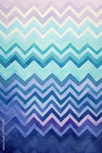 Periwinkle and teal zigzag geometric shapes