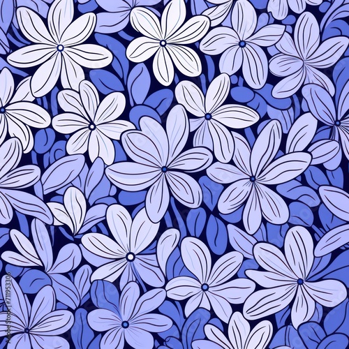 Periwinkle simple and sophisticated pattern