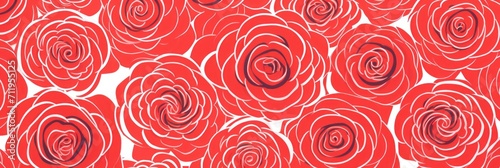 Rose simple and sophisticated pattern