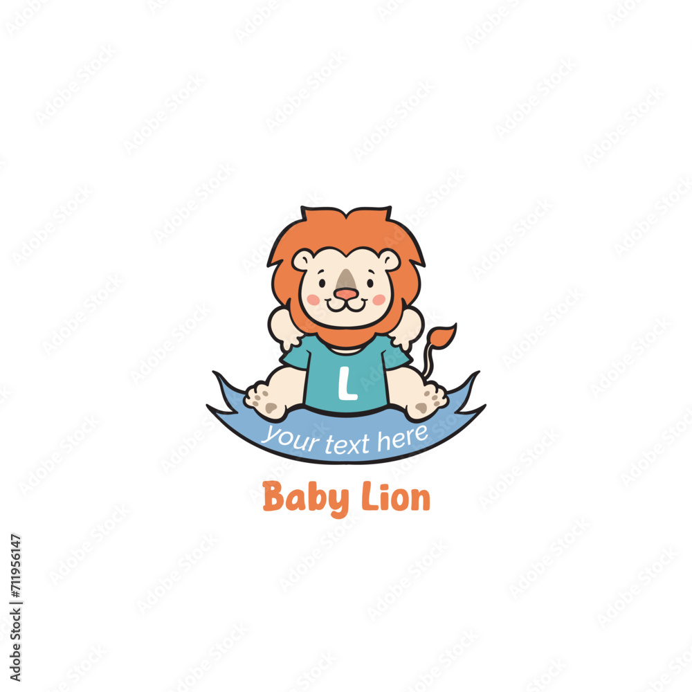 Baby lion logo, baby shop logo Baby lion logo, baby shop logo