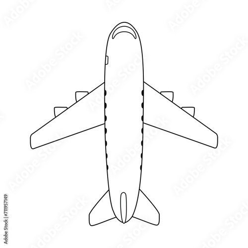 airplane outline art
