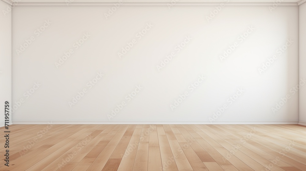 Rendering of a white wall view, illustration of an antique wooden floor interior, White empty room interior. The inside of the background. Nordic house interior.empty wall for writing Rendering of a white wall view, illustration of an antique wooden floor interior, White empty room interior. The inside of the background. Nordic house interior.empty wall for writing