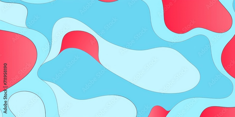 Sky blue and ruby simple cute minimalistic random satisfying item pattern