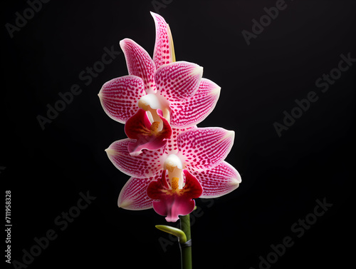 Foxtail Orchid flower in studio background  single Foxtail orchid flower  Beautiful flower images