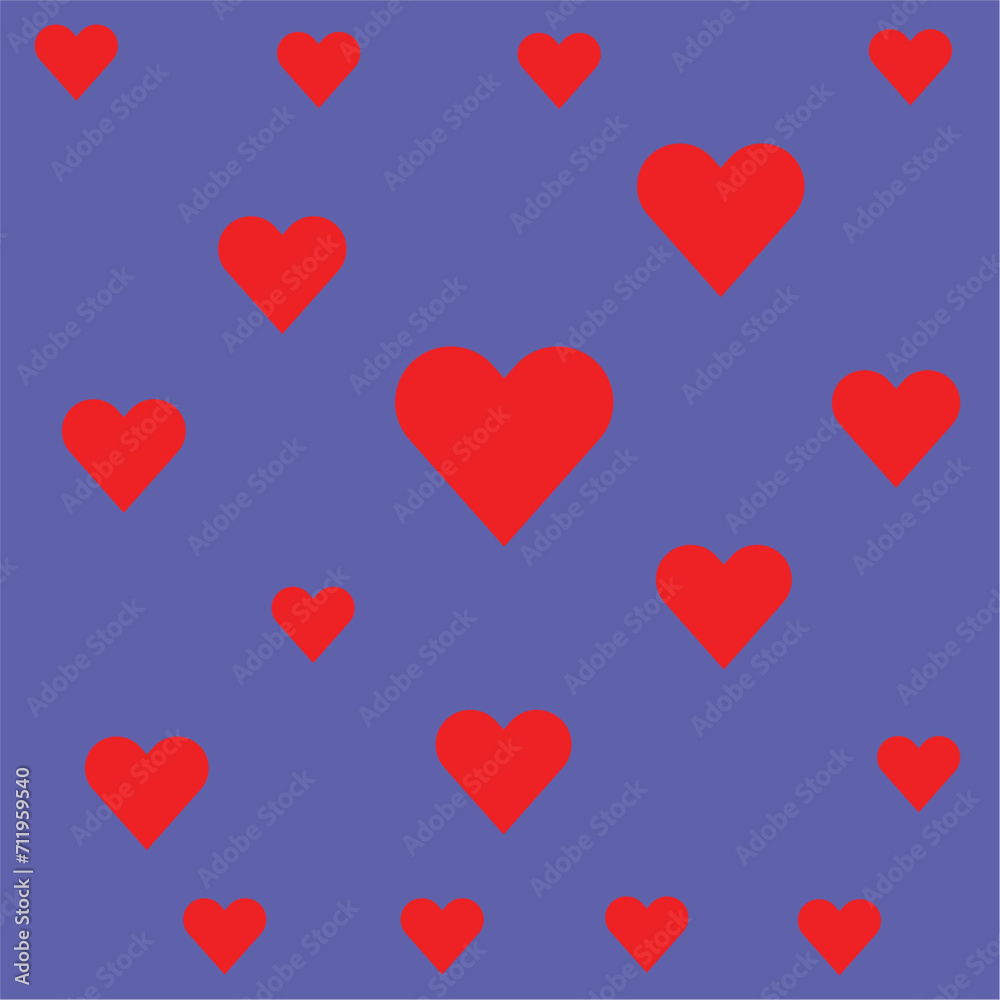 seamless background with hearts - heart background