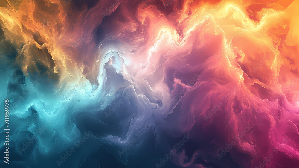 Fototapeta premium abstract futuristic digital art soft flowing effect background