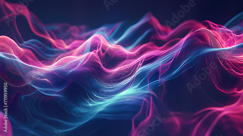futuristic digital art energy wave background