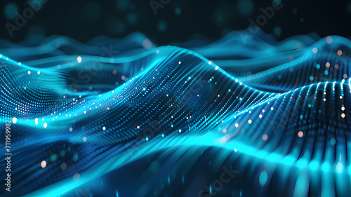 futuristic digital art illustration of data background