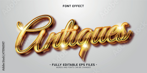 bold and realistic gold text effect photo