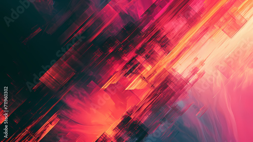 abstract red and black futuristic digital art background