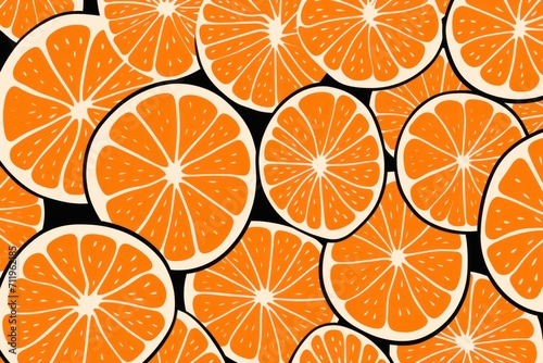 Tangerine simple and sophisticated pattern
