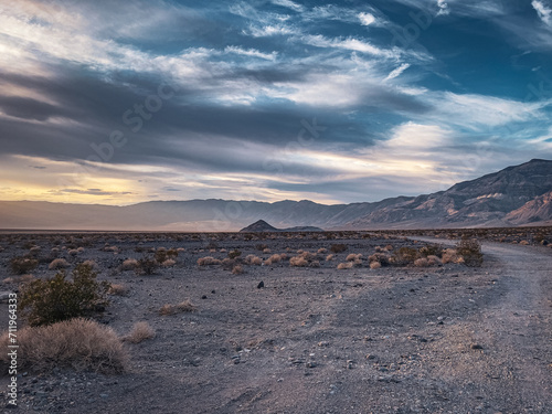 Death Valley Desert. National Park. Eastern California, Mojave Desert, The Great Basin Desert. The hottest place on Earth.