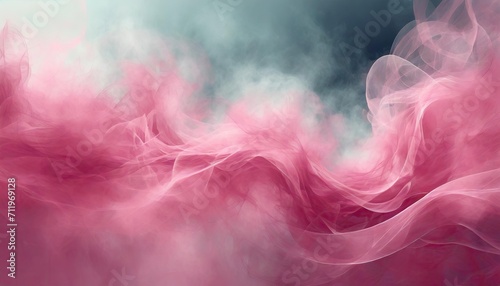 The pink smoke background.