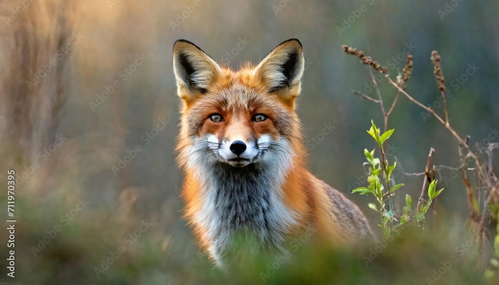 The red fox vulpes in the jungles. The red fox vulpes in the jungles.