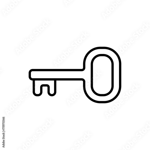 Key outline icons, minimalist vector illustration ,simple transparent graphic element .Isolated on white background © Upnowgraphic Studio