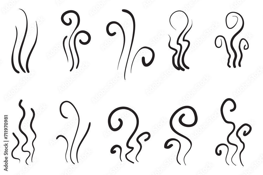 doodle wind illustration vector handrawn style doodle wind illustration vector handrawn style
