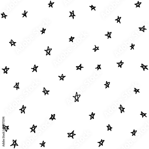 Star Pattern Background. pattern of star doodle. Star hand drawn. 