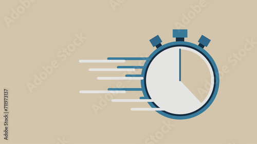 An image of a stopwatch and the rapid flow of time.