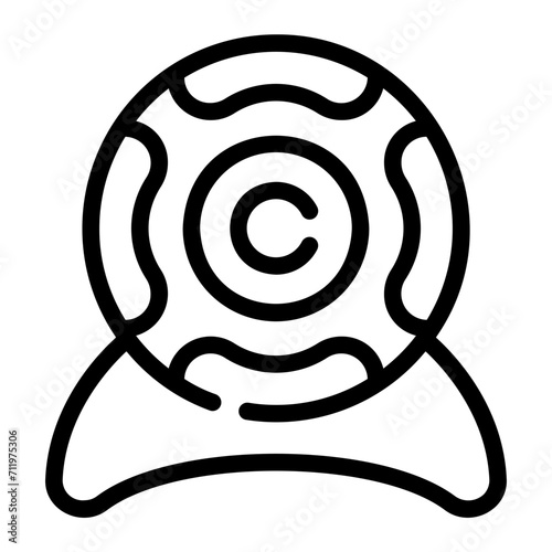 web cam Line Icon
