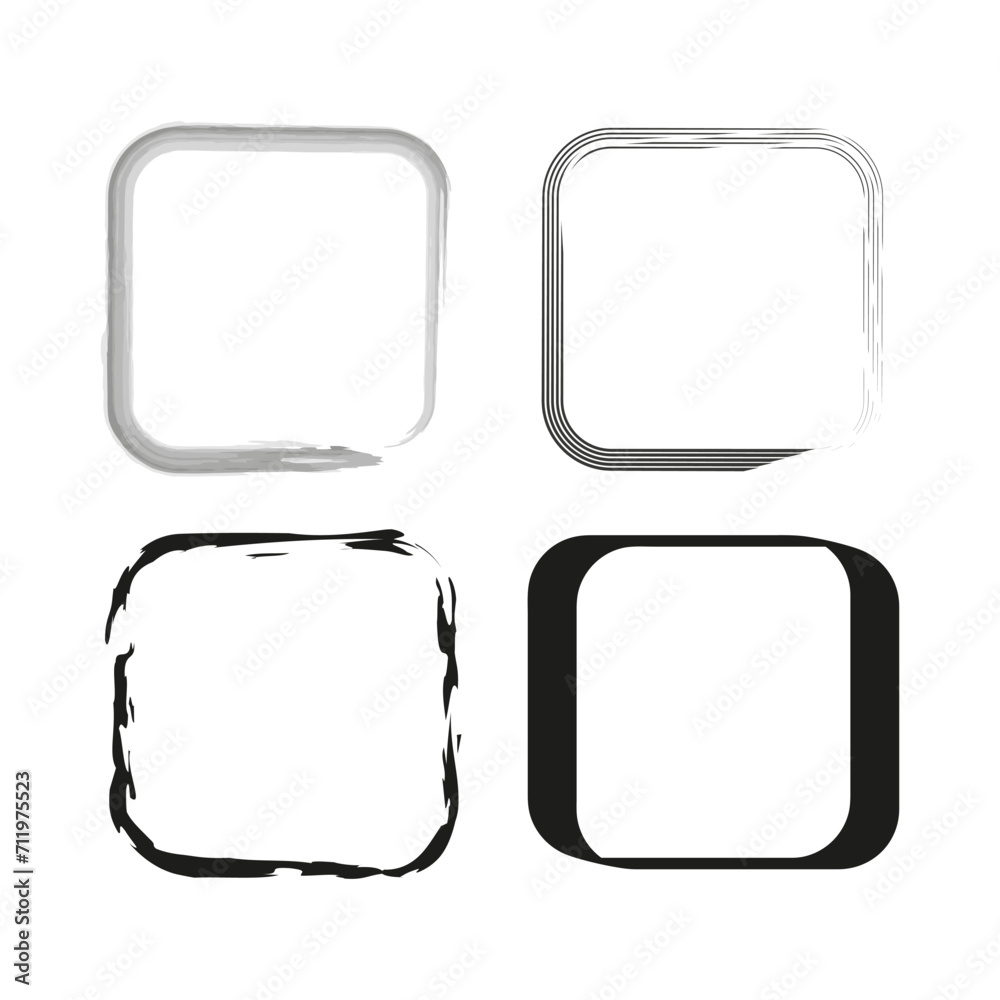 square template backgrounds. Vector illustration. EPS 10.