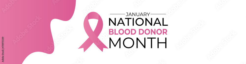 vector graphic of national blood donor month  Holiday concept. Template for background, banner, cover, website, flyer, brochure, Greeting Card, background card, poster with text inscription.
