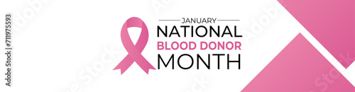 vector graphic of national blood donor month  Holiday concept. Template for background, banner, cover, website, flyer, brochure, Greeting Card, background card, poster with text inscription.
