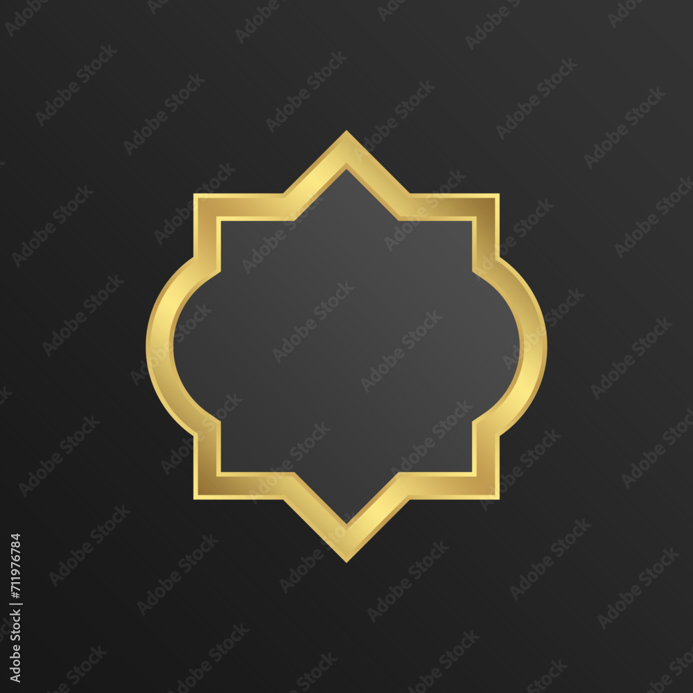 Islamic Frame - Luxury Gold - Editable Vector : Suitable for Islamic Theme and Other Graphic Related Assets. Islamic Frame - Luxury Gold - Editable Vector : Suitable for Islamic Theme and Other Graphic Related Assets.