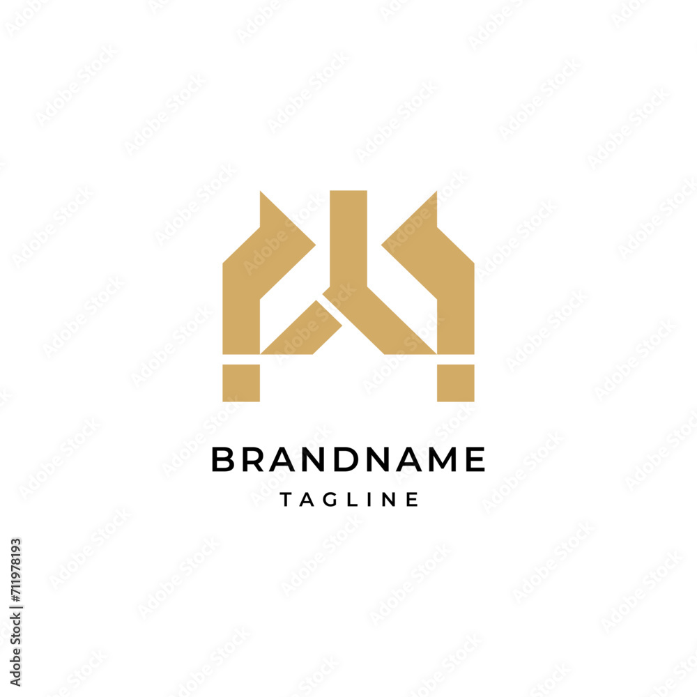 Unique modern geometric creative elegant letter W logo template Unique modern geometric creative elegant letter W logo template
