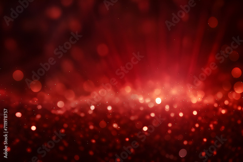 Flare lights on red glitter background, 8k - Valentine's day or mother day holiday concept