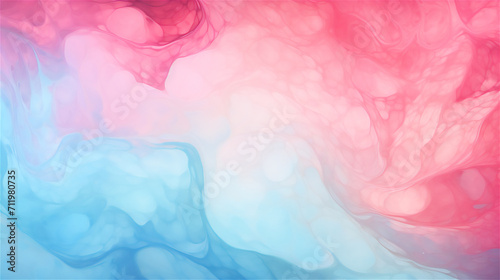 Serene Candy Dreams: Soft Marble Clouds in Pink and Blue 