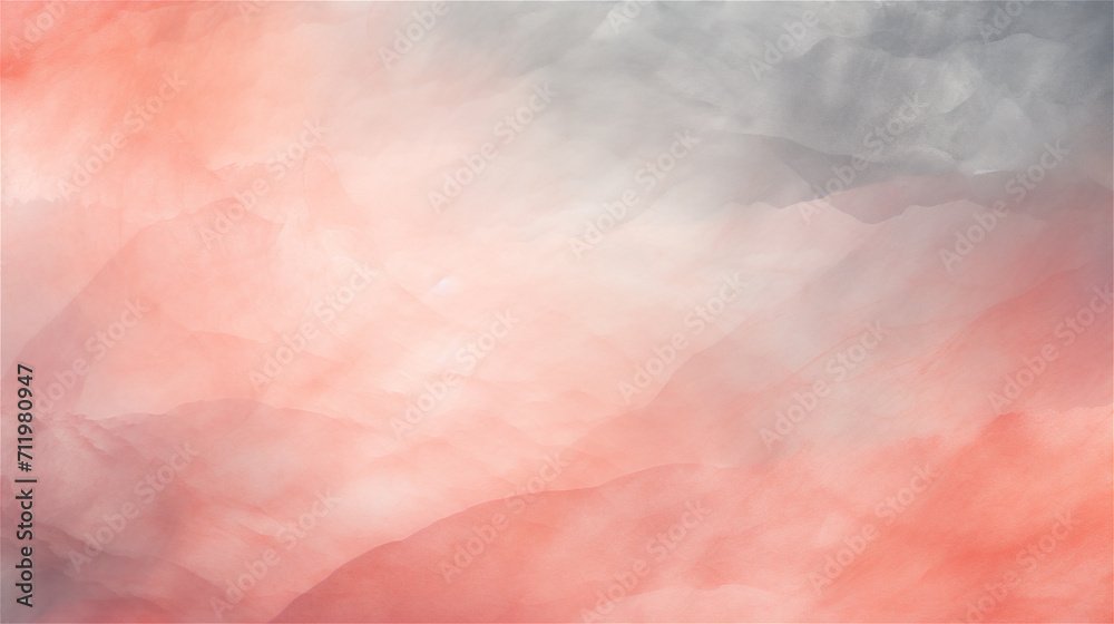 Fototapeta premium Warm Coral Canopy: Textured Gradient of Pink and Grey 