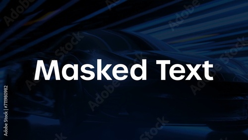 Single Line Masked Text Animations