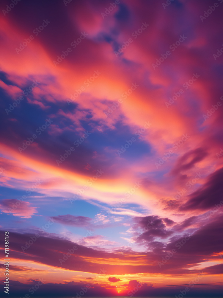Naklejka premium sunset background