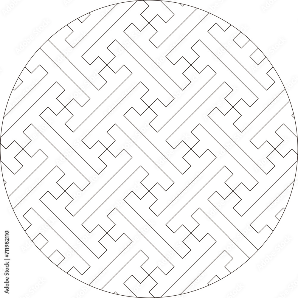Saaya pattern round shape with frame