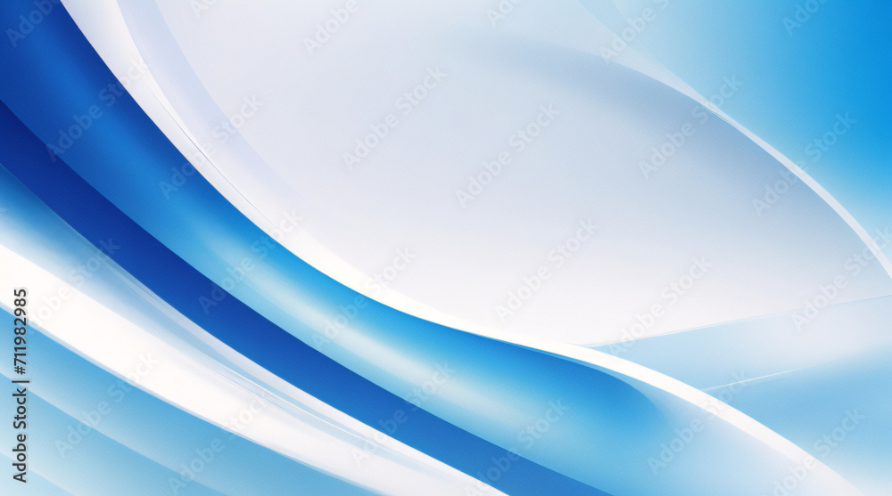Fototapeta premium Modernes abstraktes blaues Hintergrunddesign mit Schichten aus strukturiertem, weißem, transparentem Material in Dreiecksrauten- und Quadratformen in zufälligen geometrischen Mustern 