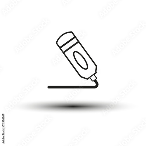 Tube Icon. Vector illustration. EPS 10.