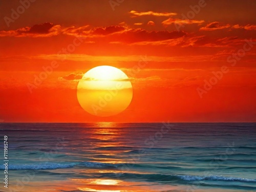 sunset on the sea © TilakrajSingh