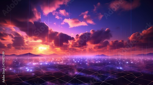 storage cloud tech background illustration virtualization infrastructure, scalability networking, data software storage cloud tech background