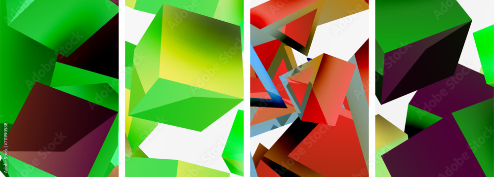 Composition of 3d cubes and other geometric elements background design for wallpaper, business card, cover, poster, banner, brochure, header, website Composition of 3d cubes and other geometric elements background design for wallpaper, business card, cover, poster, banner, brochure, header, website
