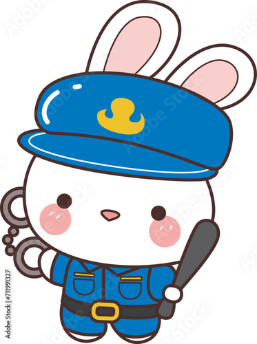 Icon of bunny costume,, can be use for Halloween stickers, christmas stickers, animal stickers, etc.