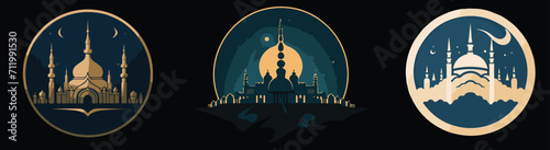 mosque illustration, for logos or other vector illustration needs