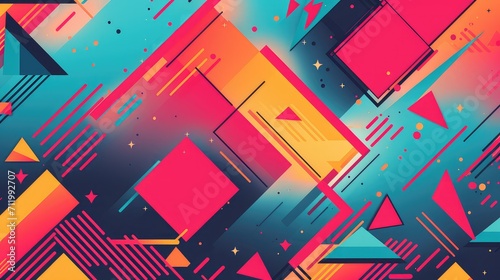 abstract graphic dynamic background illustration vibrant colorful, modern artistic, motion digital abstract graphic dynamic background