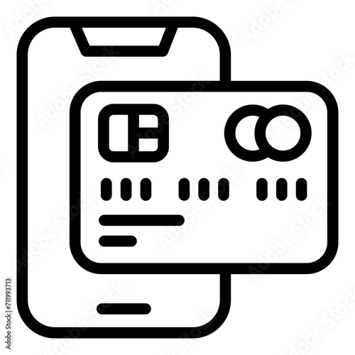 Payment credit card icon