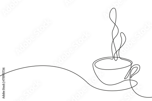 continuous line of coffee beans. one line drawing of coffee beans. line art of coffee beans on white background