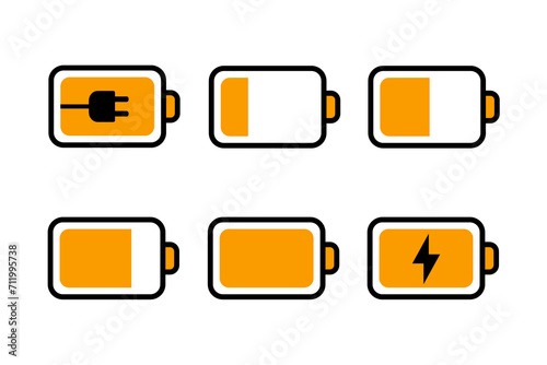 Battery Icon Pack vector design illustration