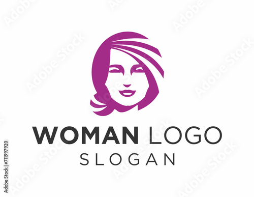 Logo design about Woman on a white background. made using the CorelDraw application.